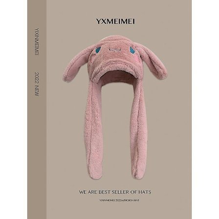 Kawaii Sanrio Hat Cinnamoroll Tilbehør Sød Plys Hat Hold Varme Bunny Hat Ører Op Plys Legetøj Til Børn Pige Vinter Cap