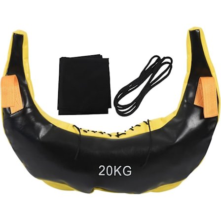 Vektstangløftingspose Bulgarsk Power Bag Styrketrening Sandbag Fitness Trenings Sand Bag Gul
