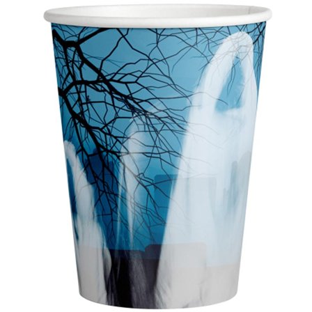 Hemsökt Skog Pappersmugg 8-pack - Halloween Dekoration - Kalaslagret.se