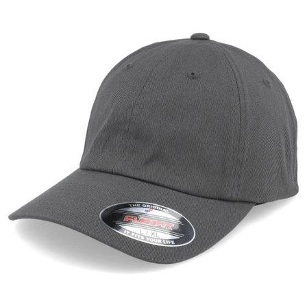 Flexfit - Grå flexfit Keps - Dark Grey Dad Cap @ Hatstore