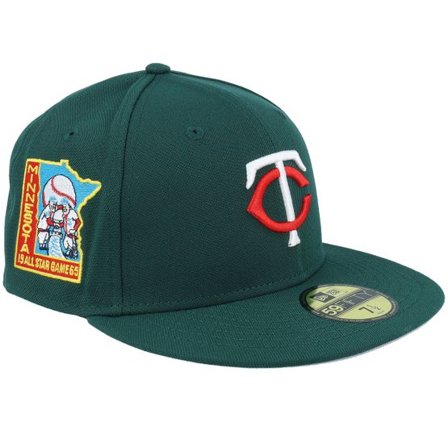 New Era - MLB Grön fitted Keps - Minnesota Twins Subtle Drip 59FIFTY All Star Game Dark Green/Grey Fitted @ Hatstore