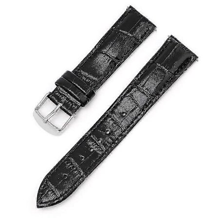 12/13/14/15/16/17MM Ekte Lærrem Bambuskornet Lær Klokkereim [DB]