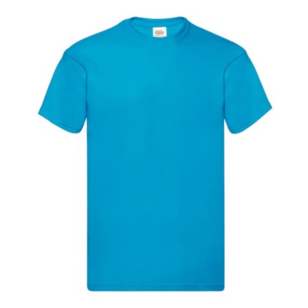 Fruit of the Loom Original T-shirt XXL Azure Blue för män