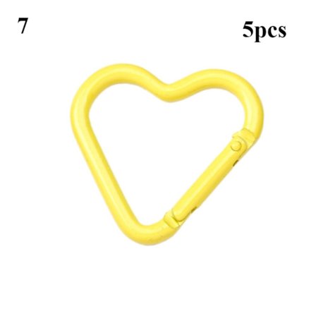 5 stk Spring Heart-Ring Spænder Karabinhage 7 7