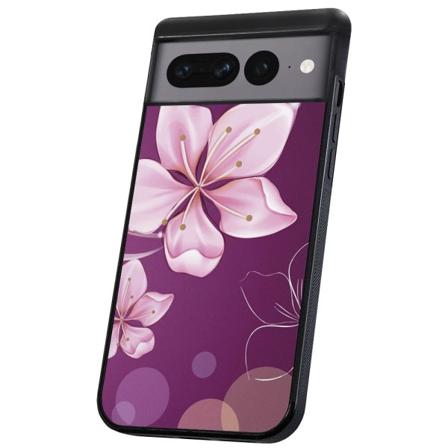Google Pixel 8A - Kuoret/Suojakuori Valkoinen Kukka
