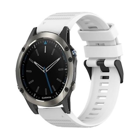 För Garmin Quatix 5 Sapphire 22mm horisontell textur watch med borttagningsverktyg