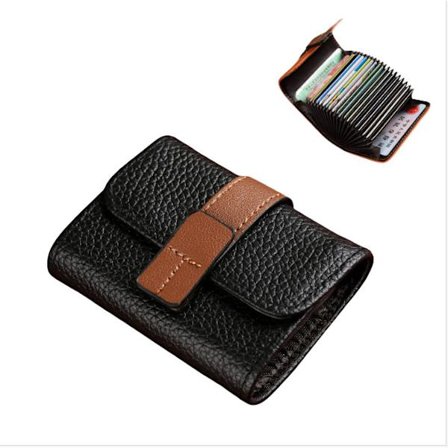 Uusi 18 korttipaikan korttikotelo lompakko Black
