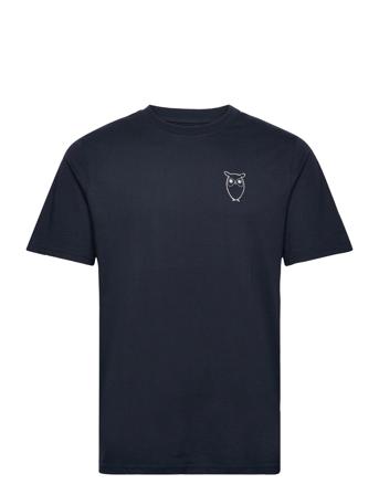 Owl Chest Tee - Gots/Vegan Knowledge Cotton Apparel Black