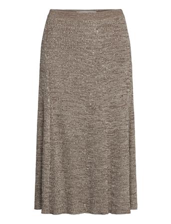 Bonnie Skirt 12933 Polvipituinen Hame Ruskea Samsøe Samsøe