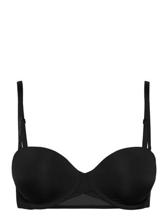 Lght Lined Strapless Lingerie Bras & Tops Strapless Bras Musta Calvin Klein