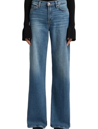 7 For All Mankind Lotta Sea Level - Blue - 32 x 34