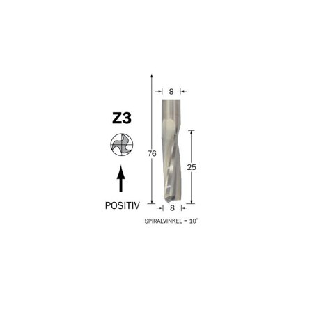 Cobolt 60-475 Spiralfres D=12, TL=88, Z=3, S=12, Maskintilbehør & forbruk