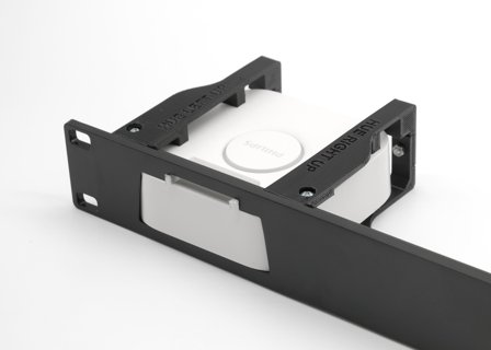 WINTHER Rack kit for 1 pcs Philips HUE gateway black 19inch 1U