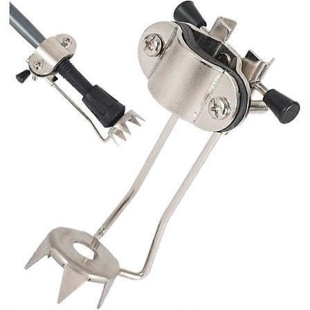 Metall 5-taggers stegjern for vandrestaver, ispiggtuppfeste for turstav, sklisikker tupp for vandrestav, fjellklatringsverktøy