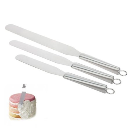 Palettkniv / Spatel dekoration / Palett / Tårtdekorationer Silver