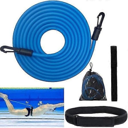 Säädettävä uimavyö uimaharjoitteluun altaassa, uimavastusvyö lapsille ja aikuisille, 4 m uimaharjoitteluvyö