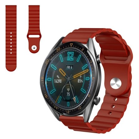 Huawei Watch GT 2 46mm cool silicone watch band - Wine Red