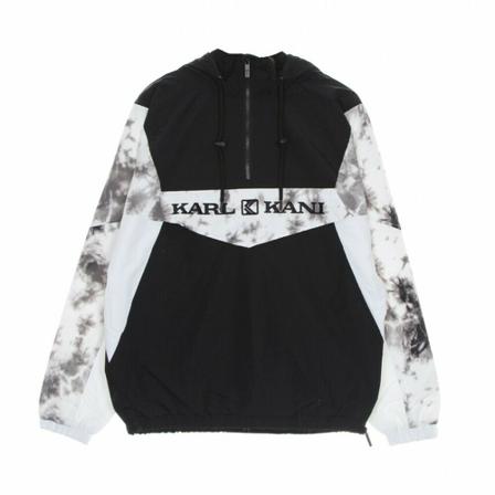 Karl Kani threadable windbreaker man retro block pixelprint svart, Herr Vindjackor, Herr, Storlek: M