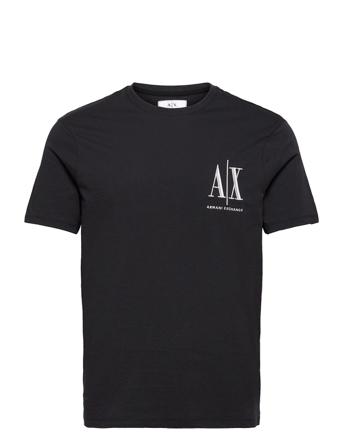 T-Shirt T-shirts Short-sleeved Svart Armani Exchange