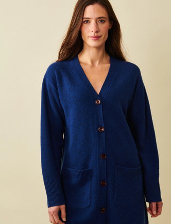 Jumperfabriken Asta Cardigan - Navy - M