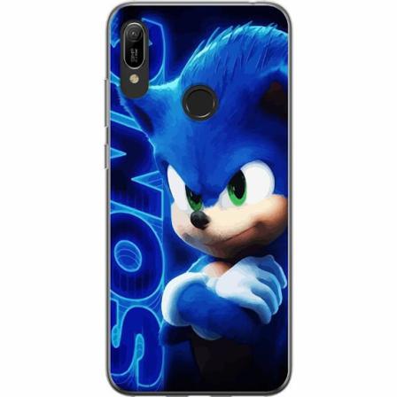 Huawei Y6 (2019) Genomskinligt Skal Sonic The Hedgehog