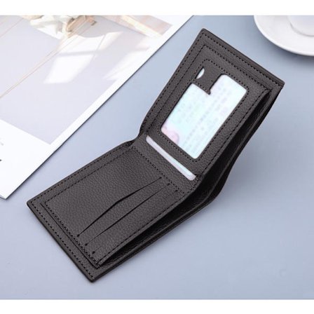 (Brun) Smal Plånbok i Äkta Läder, Särskilt Komfort