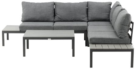 Venture Home Odense 1001-408 Loungeset soffa, bord, grått, Utemöbler
