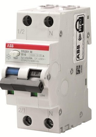 ABB 2CSR275180R1105 Jordfeilautomat 10 kA, B-karakteristikk, type A DS201M M B10 A30, Stikkontakter & kabler