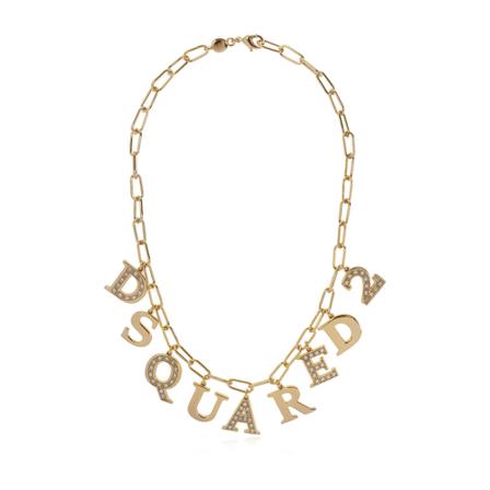 Dsquared2 Chocker with charms Gul, Dame Halskæder, Størrelse: ONE Size