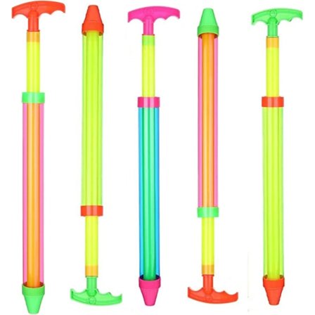 5 stk. Vannpistol Badeleker, Lang Vannsprøyte med Lett Grep, Sprutepistoler Vannblaster Leke Sprinklere for Sommer Svømmebasseng Vannkamp