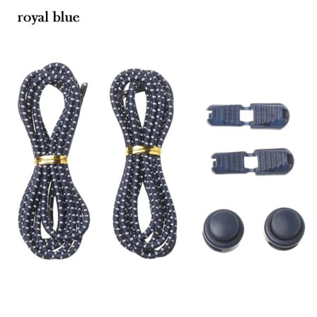 1 par No Tie Skosnören Reflekterande skosnören ROYAL BLUE