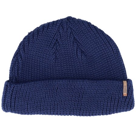 Djinns - Blå shortbeanie Beanie - Knit Navy Short Beanie @ Hatstore