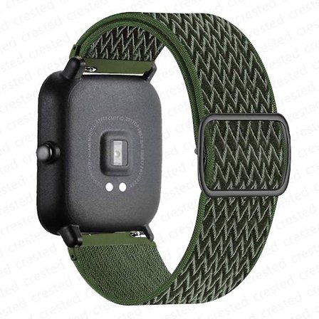 20 mm/22 mm bånd for Amazfit Gts 4//2/2e/3/gts2 Mini/gtr 4/3/pro/gtr2/47 mm/stratos Nylon elastisk klokkearmbånd Amazfit bipsrem