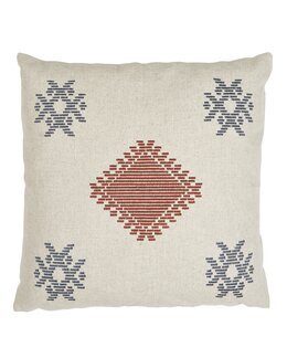 Putetrekk Ike linblanding med broderi Rust