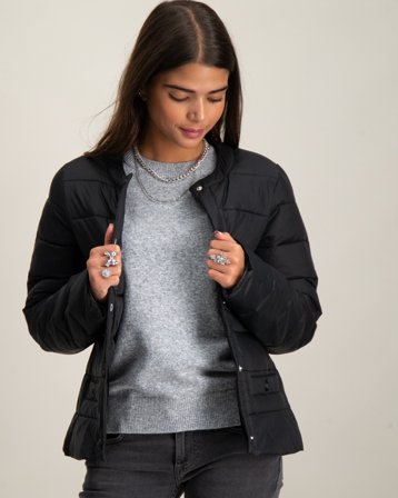 RYVLS Collarless Light Jacket Musta Takit Tytöt - Kids Brand Store