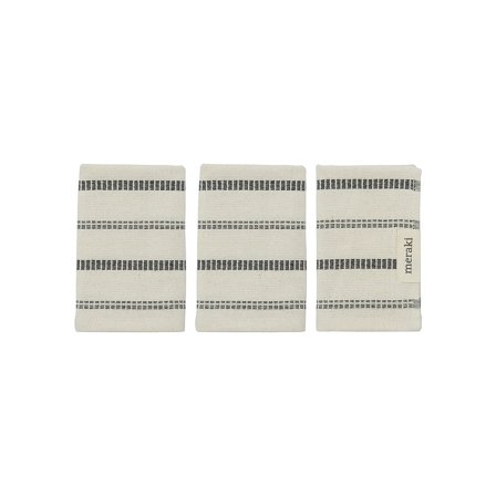 Meraki Håndklæde Mktrue Råhvid / Sort Variant 3, Tøj & Bolig, Boligtekstiler, Håndklæder