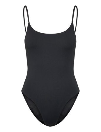 Swim Open Back -Piece Black Organic Basics