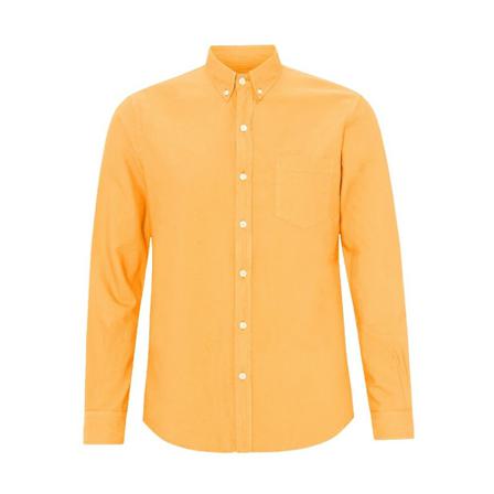 Colorful Standard, Organic Button Down Shirt Oranje, Heren, Maat:L