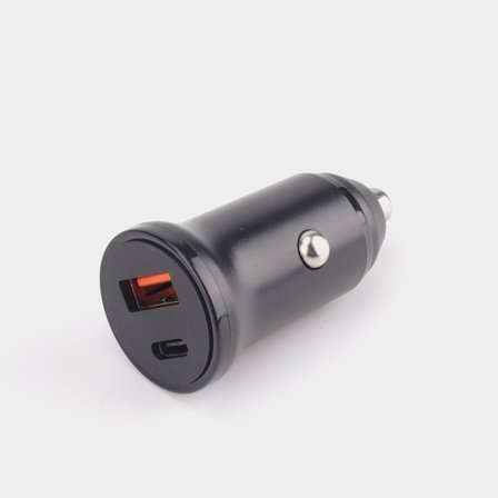 12V laddare / billaddare 12V NOCK Charger, 20 W, USB-C + USB-A