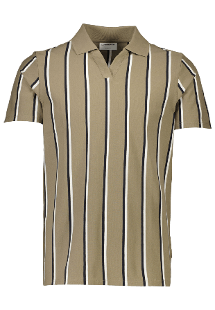 Lindbergh Randig Pikétröja Överdelar Herr Grå S