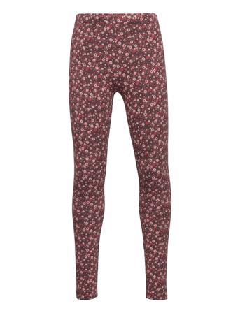 Leggings Brushed Flower Aop Leggingsit Monivärinen/Kuvioitu Lindex