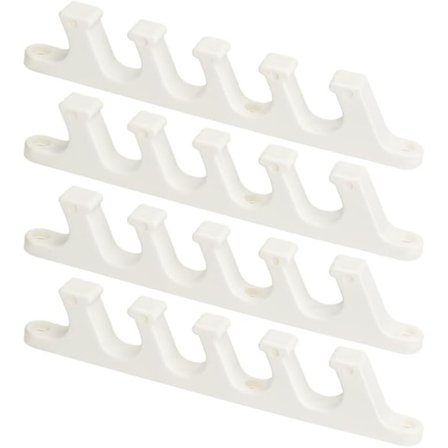 4 st Multi Positionsjusteringsfästen 5 Positioner Justerbart Schäslongfäste Ersättningsdel för Utomhus Patio Lounge Ryggstöd Plast Pa