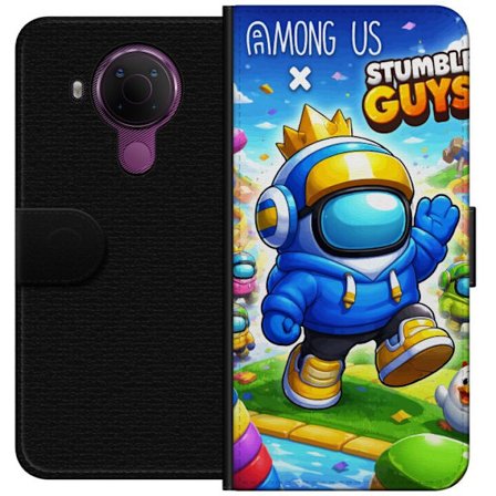 Kompatibelt Plånboksfodral till Nokia 5.4 Crowned Space Runner