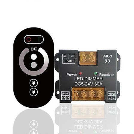RF 30A Touch Dc12V Dc24V Enkeltfarve Controller LED Lysdæmper til LED Lys