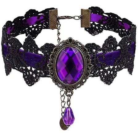Retro Håndlaget Blonder Vampyr Halskjede Gotisk Halskjede