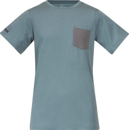 Bergans Myske Wool Youth Tee Children short-sleeved sweaters Blue 128