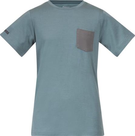 Bergans Myske Wool Youth Tee Children short-sleeved sweaters Blue 140