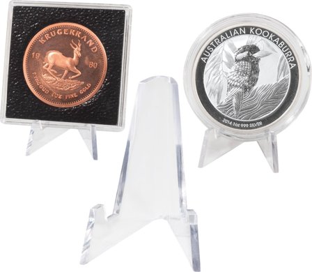 Stander til præsentation af mønter S - 5 stk