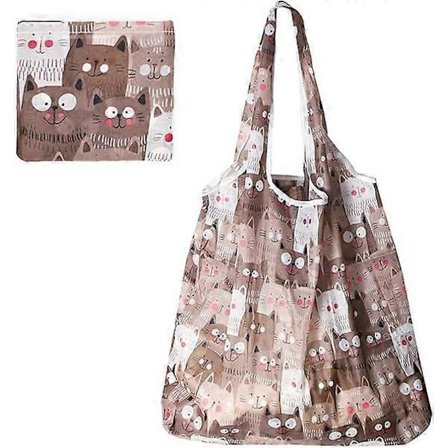 Sammenleggbar, miljøvennlig handlepose, vanntett tote handlepose, gjenbrukbar handlepose, handlepose i stoff for dagligvarehandel, reiser, piknik