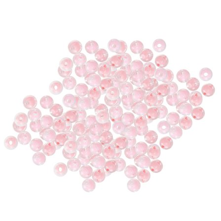 Harts Resin Blankpärlor DIY Handgjorda Halsband Armband Smycken Pärlade Tillbehör 8MM 500g Rosa